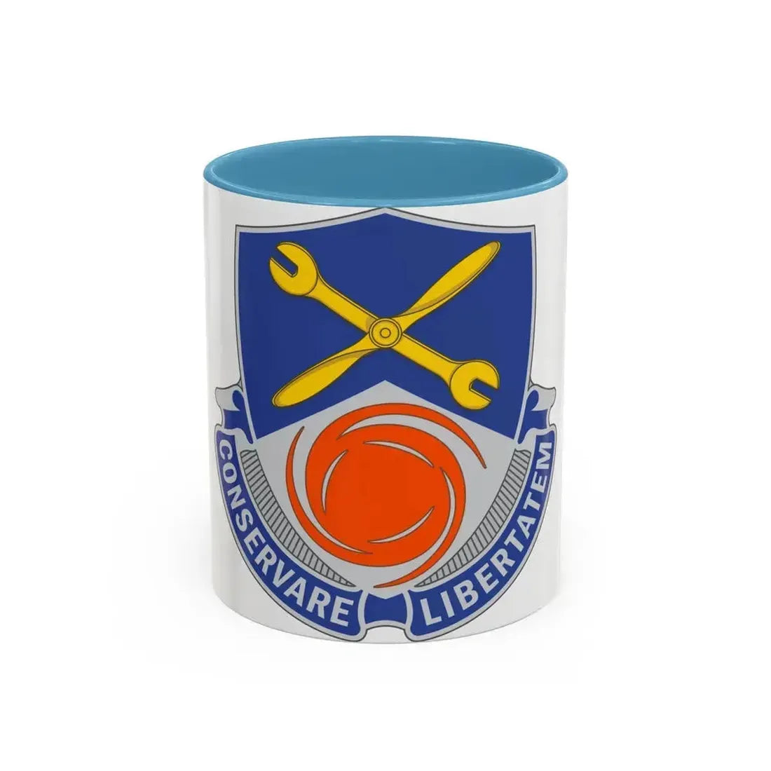 1108 Aviation Group (U.S. Army) Accent Coffee Mug 11oz Light Blue - Go Mug Yourself