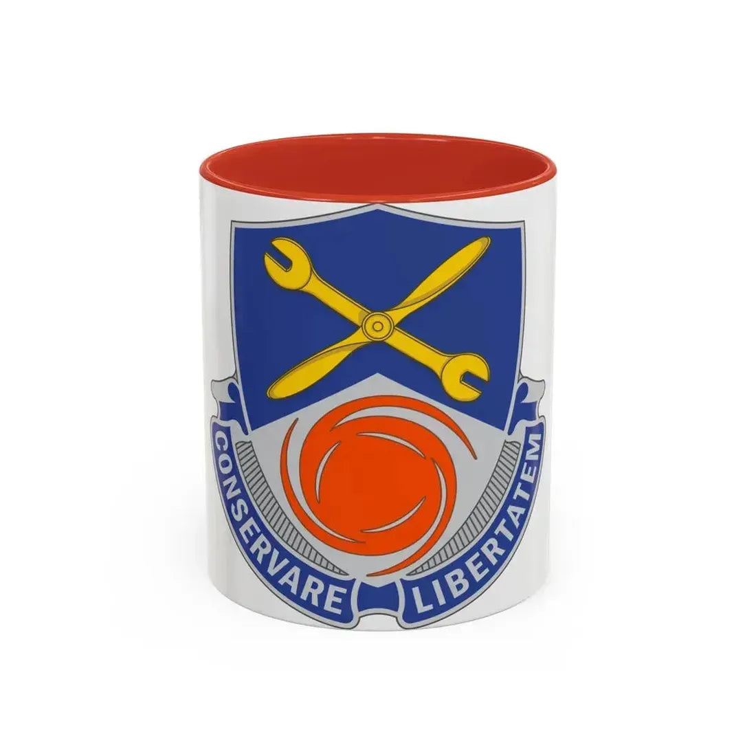 1108 Aviation Group (U.S. Army) Accent Coffee Mug 11oz Red - Go Mug Yourself