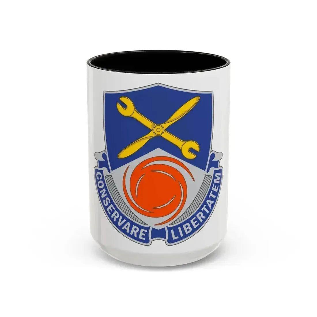 1108 Aviation Group (U.S. Army) Accent Coffee Mug 15oz Black - Go Mug Yourself