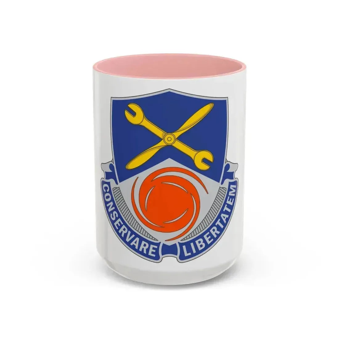 1108 Aviation Group (U.S. Army) Accent Coffee Mug 15oz Pink - Go Mug Yourself