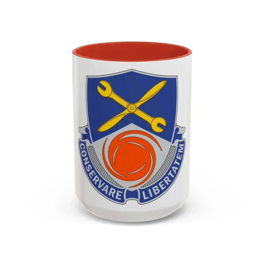 1108 Aviation Group (U.S. Army) Accent Coffee Mug 15oz Red - Go Mug Yourself
