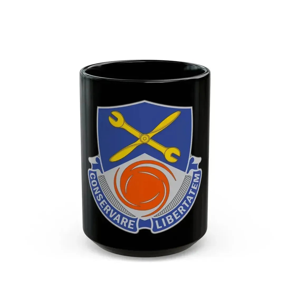 1108 Aviation Group (U.S. Army) Black Coffee Mug 15oz - Go Mug Yourself