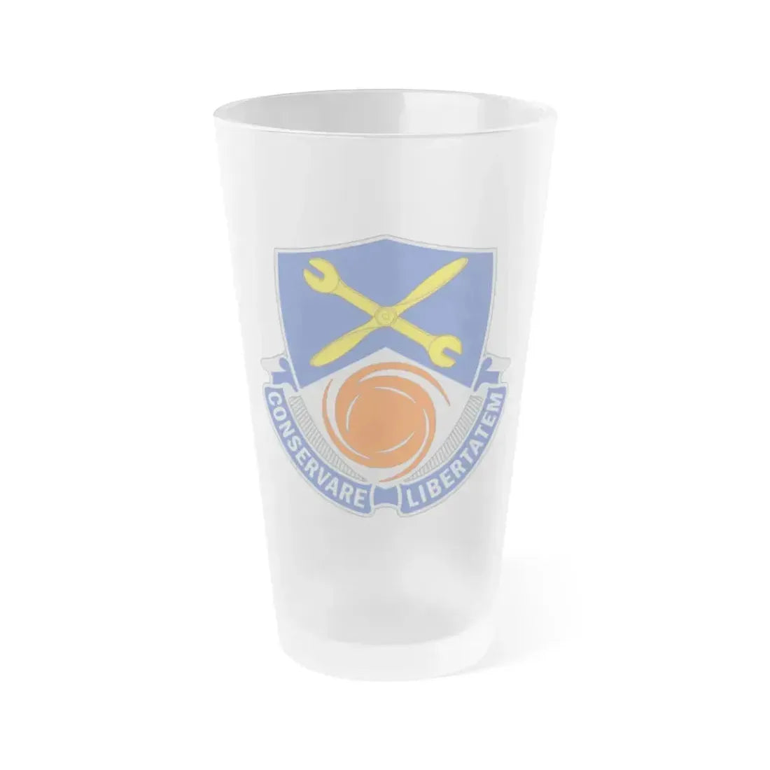 1108 Aviation Group (U.S. Army) Frosted Pint Glass 16oz Default Title - Go Mug Yourself