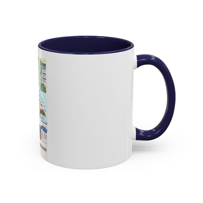 USA - Rediscovering Hawaii (1995) (Map) Accent Coffee Mug