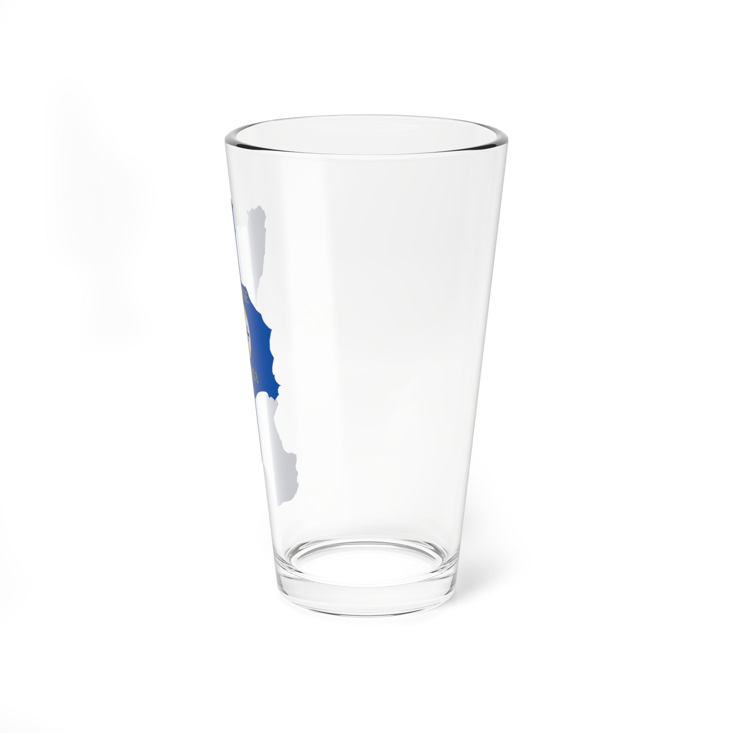Flag map of Calabria (Italy) Pint Glass 16oz