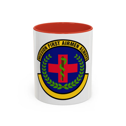 22 Healthcare Operations Squadron AMC (U.S. Air Force) Accent Coffee Mug