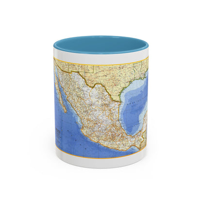 Central America - Mexico (1973) (Map) Accent Coffee Mug