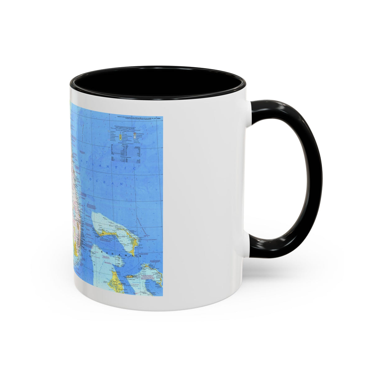 USA - Florida 1 (1973) (Map) Accent Coffee Mug