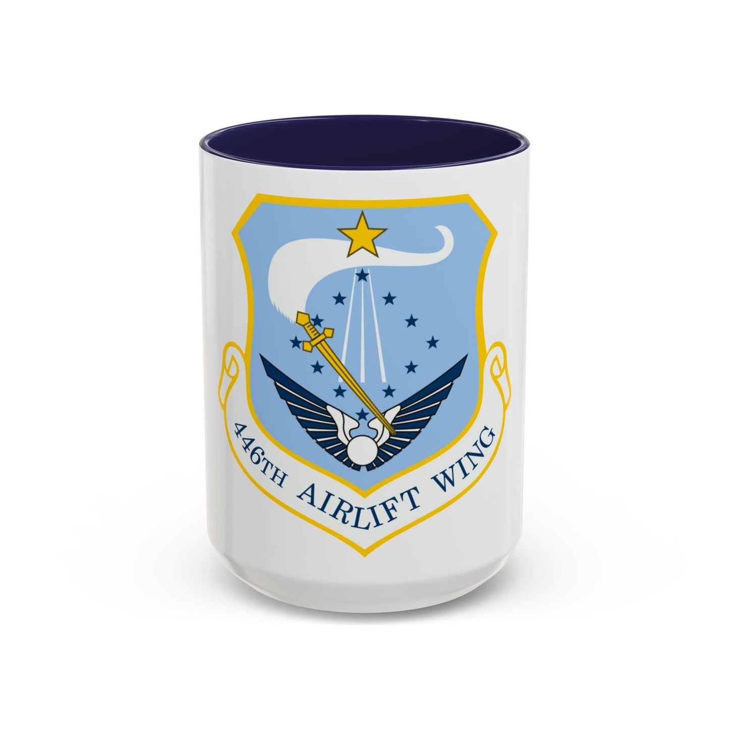 446th Airlift Wing (U.S. Air Force) Accent Coffee Mug