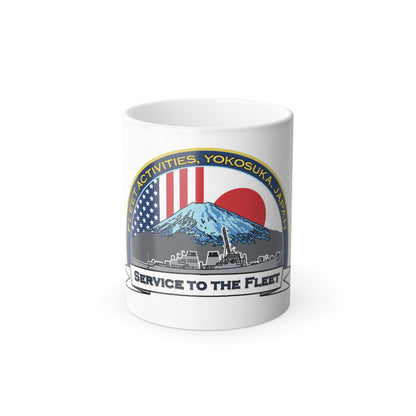 CFAY Fleet Activities Yokosuka Glass (U.S. Navy) Color Changing Mug 11oz