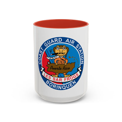 USCG Air Station Borinquen   Les SAR Frog (U.S. Coast Guard) Accent Coffee Mug