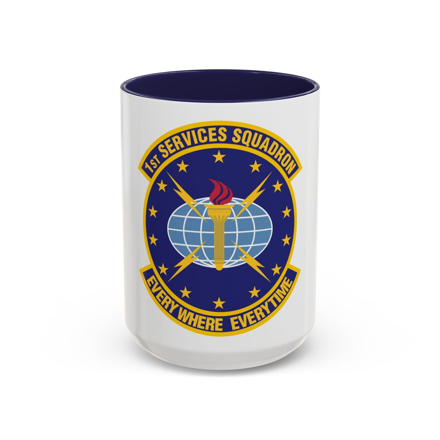 1st Services Squadron (U.S. Air Force) Accent Coffee Mug