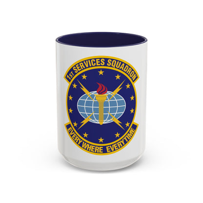 1st Services Squadron (U.S. Air Force) Accent Coffee Mug