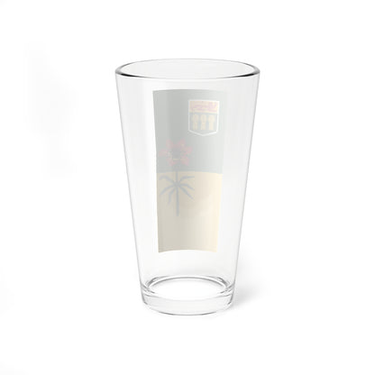 Flag-map of Saskatchewan (Canada) Pint Glass 16oz