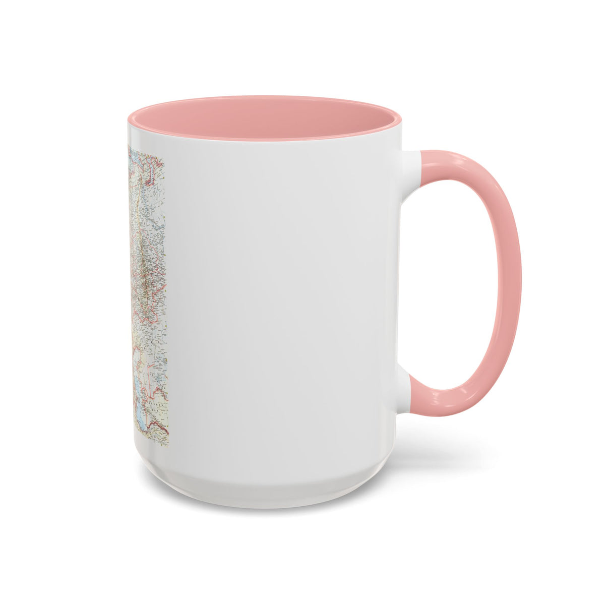 Russia - Western Soviet Union (1959) (Map) Accent Coffee Mug