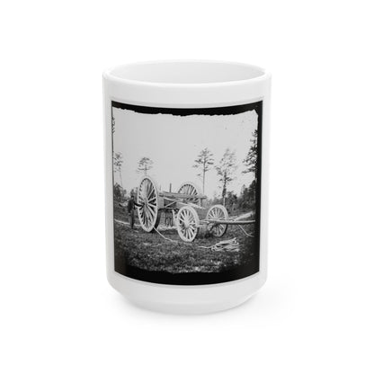 Dutch Gap, Va., Vicinity. Sling For Transporting Big Guns (U.S. Civil War) White Coffee Mug