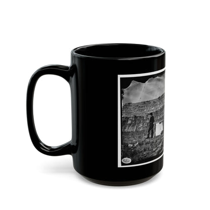 Morris Island, South Carolina. The  Marsh Battery  Or  Swamp Angel  After The Explosion, August 22, 1863 (U.S. Civil War) Black Coffee Mug