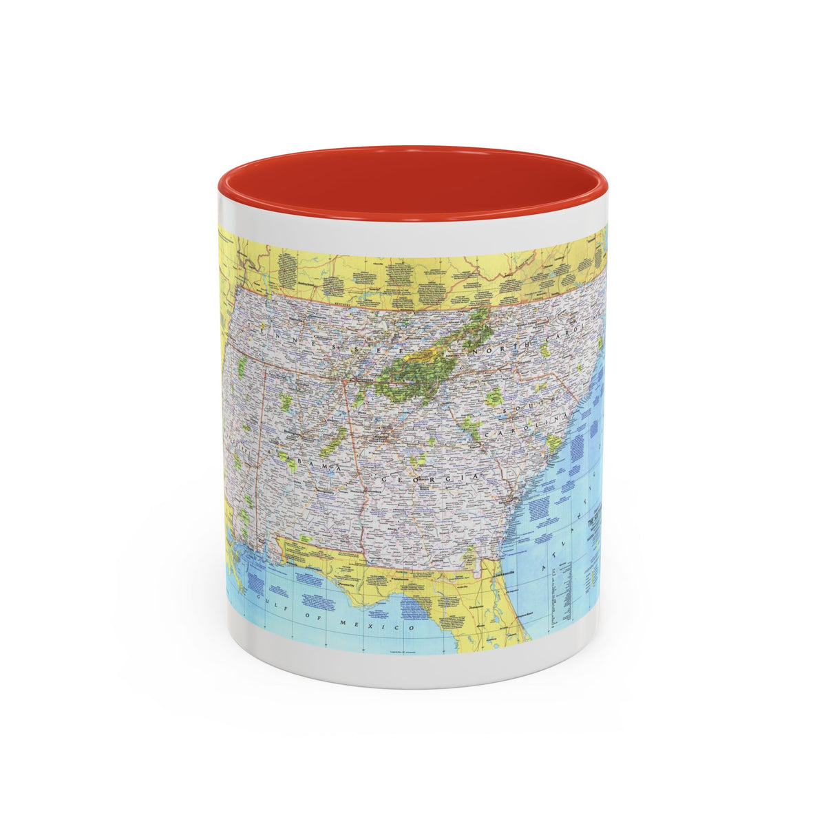 USA - Southeast 1 (1975) (Map) Accent Coffee Mug