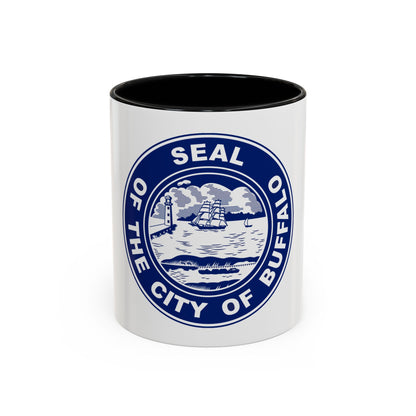 Seal of Buffalo New York - Accent Coffee Mug
