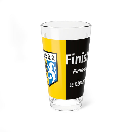 Flag of the Department of Finistere (France) Pint Glass 16oz