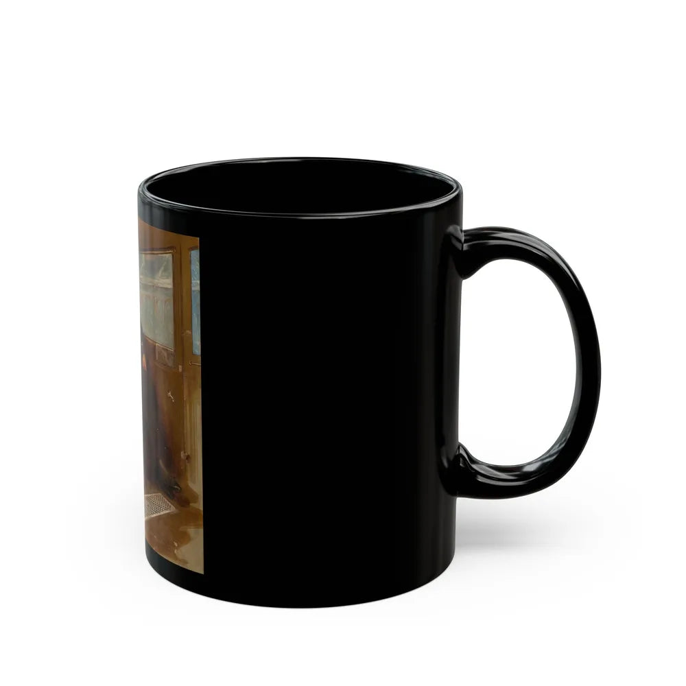 Couple in Heated Automobile - Black Coffee Mug-Go Mug Yourself