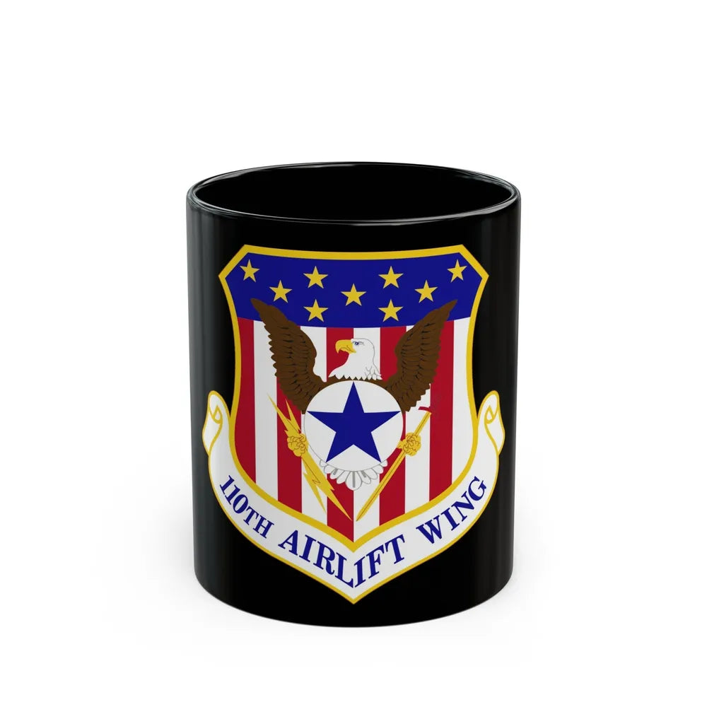 110th Airlift Wing (U.S. Air Force) Black Coffee Mug-11oz-Go Mug Yourself