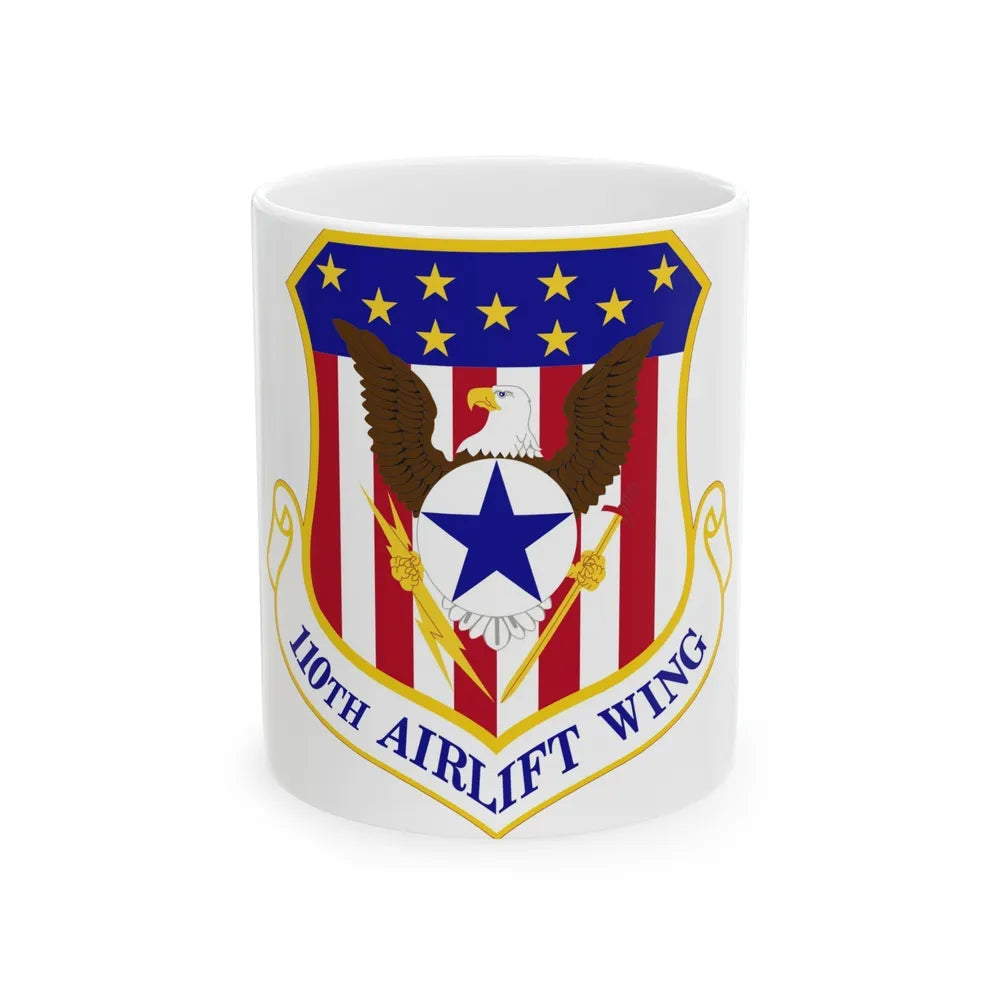 110th Airlift Wing (U.S. Air Force) White Coffee Mug-11oz-Go Mug Yourself