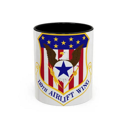 110th Airlift Wing (U.S. Air Force) Accent Coffee Mug 11oz Black - Go Mug Yourself