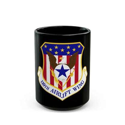 110th Airlift Wing (U.S. Air Force) Black Coffee Mug 15oz - Go Mug Yourself
