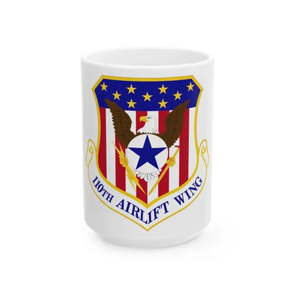 110th Airlift Wing (U.S. Air Force) White Coffee Mug 15oz - Go Mug Yourself