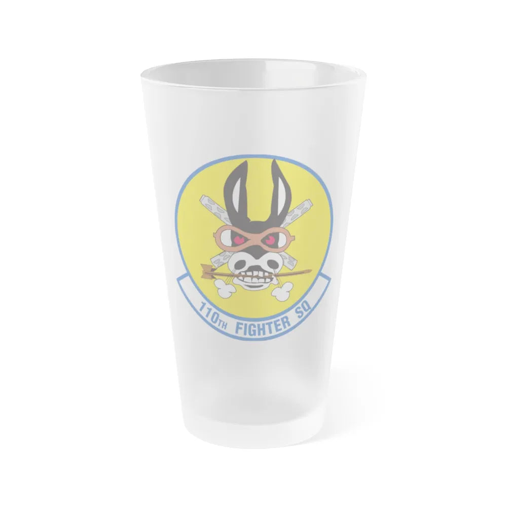 110th Fighter Squadron (U.S. Air Force) Frosted Pint Glass 16oz-16oz-Frosted-Go Mug Yourself