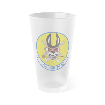 110th Fighter Squadron (U.S. Air Force) Frosted Pint Glass 16oz-16oz-Frosted-Go Mug Yourself