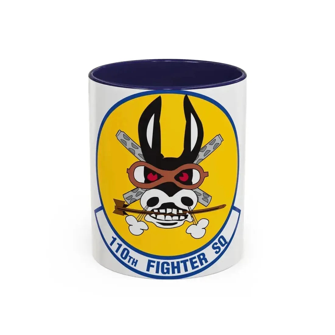 110th Fighter Squadron (U.S. Air Force) Accent Coffee Mug 11oz Navy - Go Mug Yourself