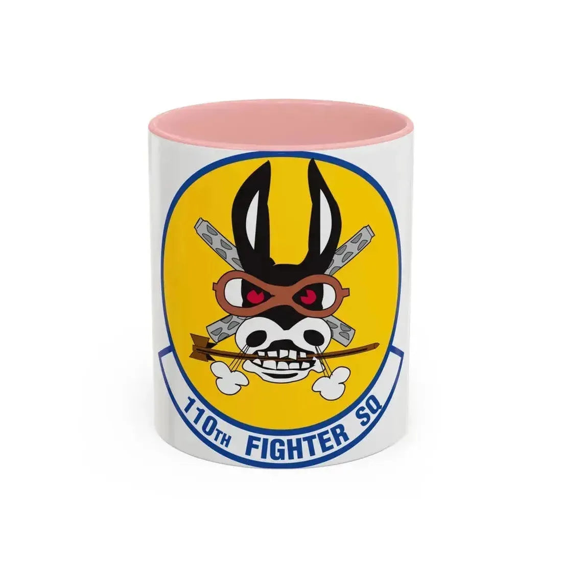 110th Fighter Squadron (U.S. Air Force) Accent Coffee Mug 11oz Pink - Go Mug Yourself