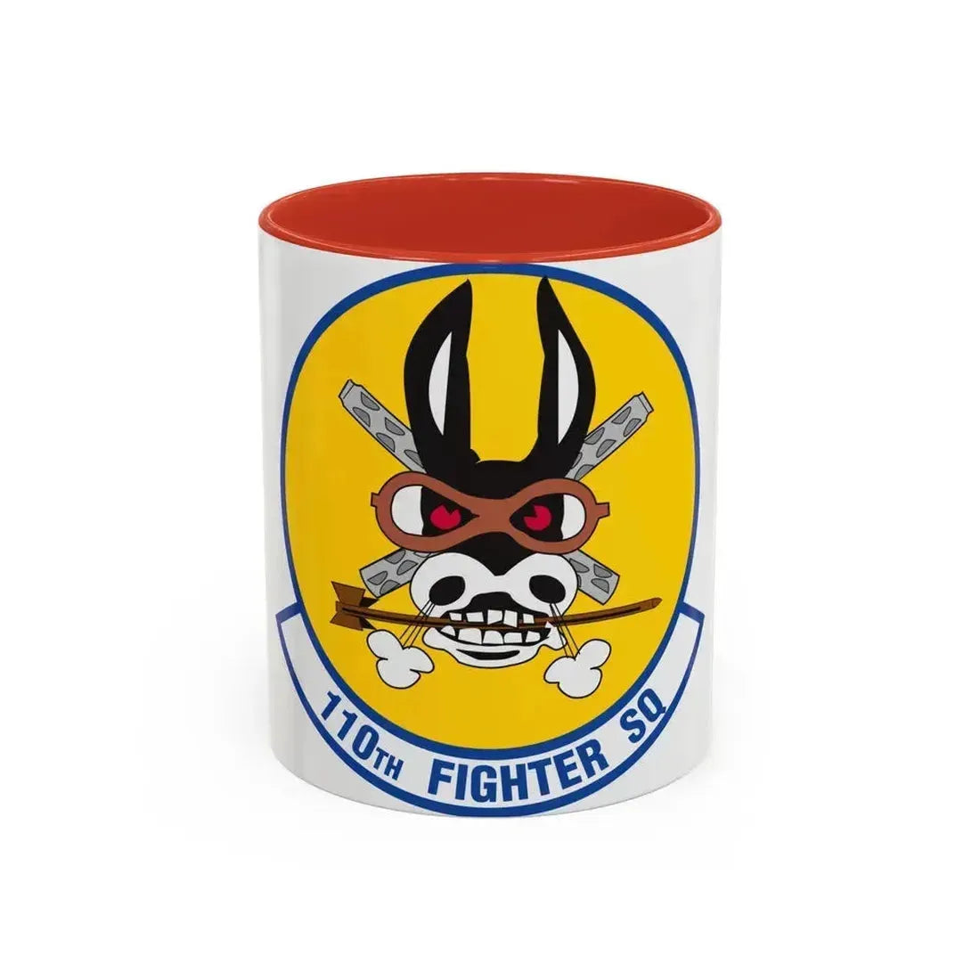 110th Fighter Squadron (U.S. Air Force) Accent Coffee Mug 11oz Red - Go Mug Yourself