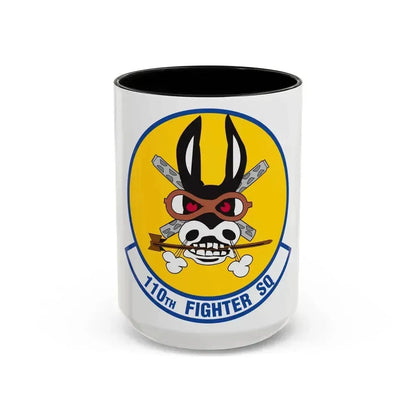 110th Fighter Squadron (U.S. Air Force) Accent Coffee Mug 15oz Black - Go Mug Yourself