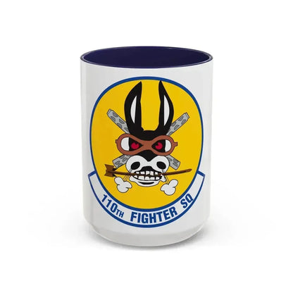 110th Fighter Squadron (U.S. Air Force) Accent Coffee Mug 15oz Navy - Go Mug Yourself