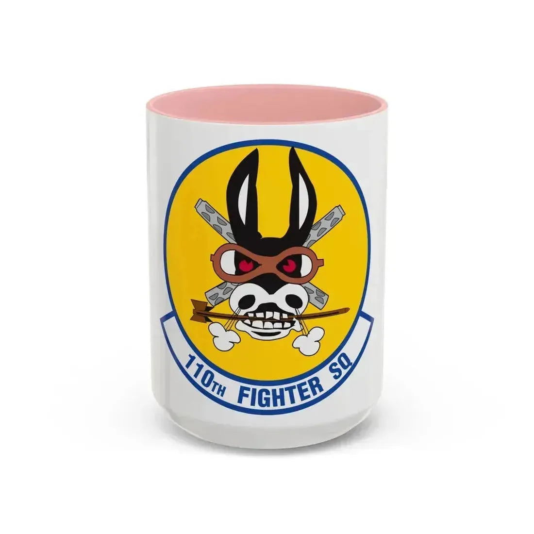 110th Fighter Squadron (U.S. Air Force) Accent Coffee Mug 15oz Pink - Go Mug Yourself