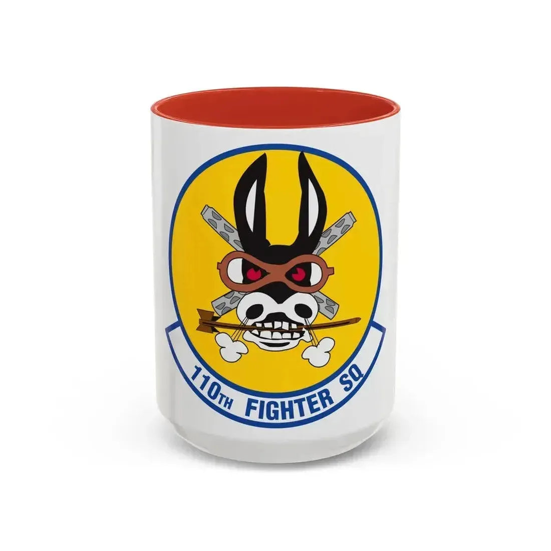 110th Fighter Squadron (U.S. Air Force) Accent Coffee Mug 15oz Red - Go Mug Yourself