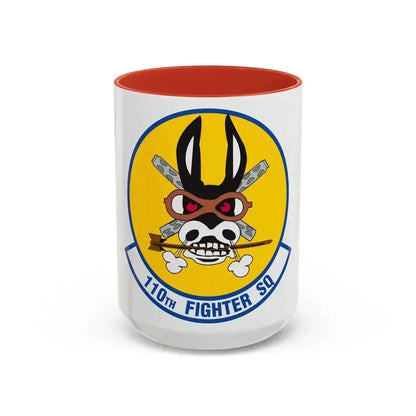 110th Fighter Squadron (U.S. Air Force) Accent Coffee Mug 15oz Red - Go Mug Yourself