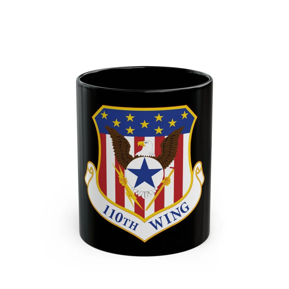 110th Wing emblem (U.S. Air Force) Black Coffee Mug-11oz-Go Mug Yourself