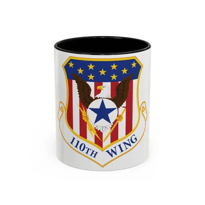 110th Wing emblem (U.S. Air Force) Accent Coffee Mug 11oz Black - Go Mug Yourself