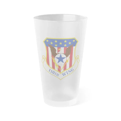110th Wing emblem (U.S. Air Force) Frosted Pint Glass 16oz 16oz Frosted - Go Mug Yourself