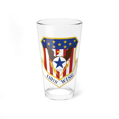 110th Wing emblem (U.S. Air Force) Pint Glass 16oz 16oz - Go Mug Yourself