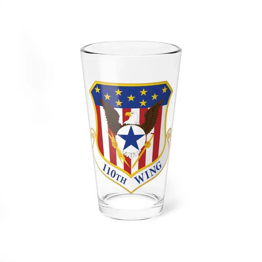 110th Wing emblem (U.S. Air Force) Pint Glass 16oz 16oz - Go Mug Yourself