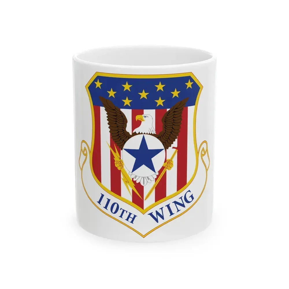 110th Wing emblem (U.S. Air Force) White Coffee Mug 11oz - Go Mug Yourself