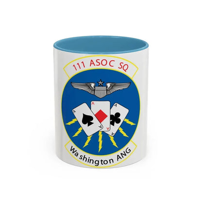111 ASOC Sq Washington ANG (U.S. Air Force) Accent Coffee Mug 11oz Light Blue - Go Mug Yourself