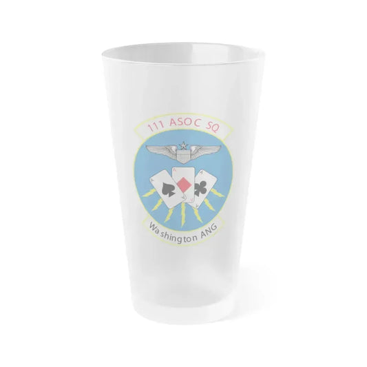 111 ASOC Sq Washington ANG (U.S. Air Force) Frosted Pint Glass 16oz 16oz Frosted - Go Mug Yourself