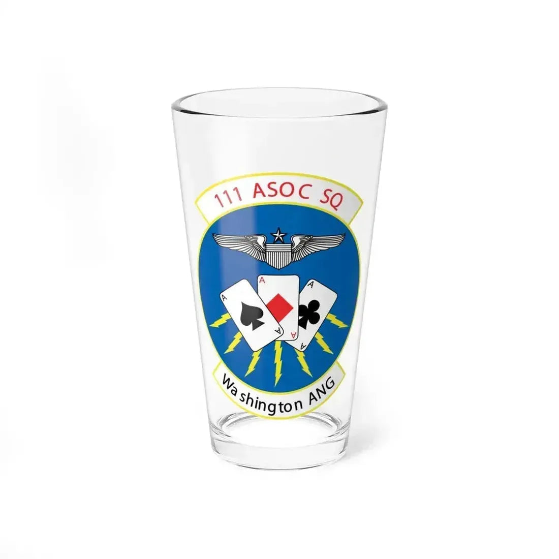 111 ASOC Sq Washington ANG (U.S. Air Force) Pint Glass 16oz - Go Mug Yourself