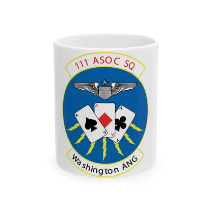 111 ASOC Sq Washington ANG (U.S. Air Force) White Coffee Mug 11oz - Go Mug Yourself